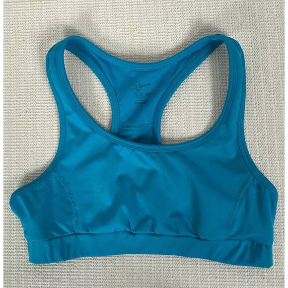 Old Navy Womens Sports Bra Size S Blue Wireless Unpadded Racerback Pull On - Picture 4 of 11